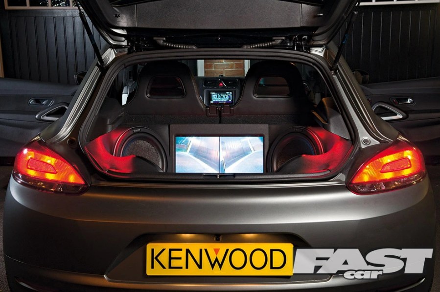The boot build in Kenwood's Scirocco.