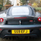 As this rear shot shows, this faux F430 is the best built replica featured here.