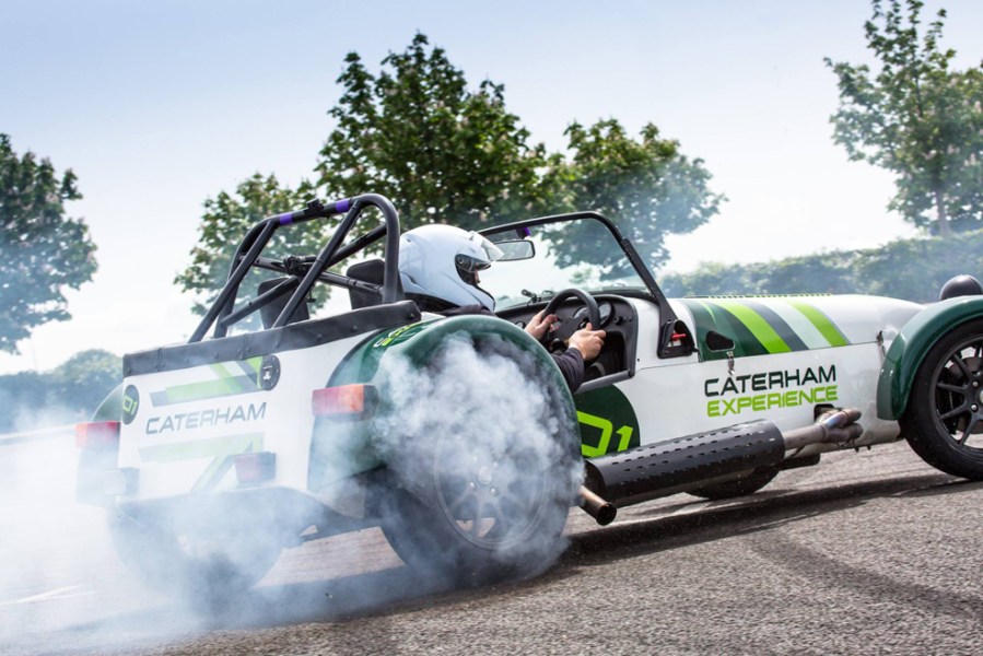 Caterham Seven Drift Passenger Rides at The Fast Car Festival