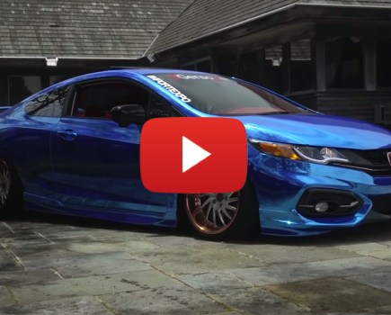 Stanced Honda Civic SI