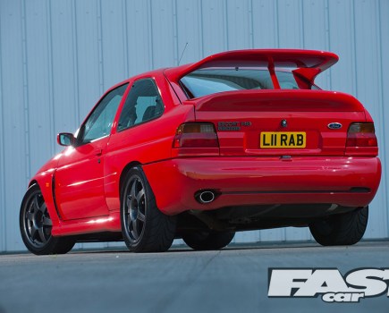 tuned ford escort radiant red