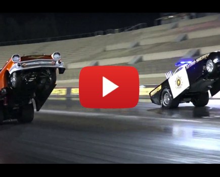wheel standing funny cars