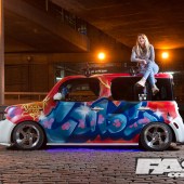 modified Nissan Cube side profile