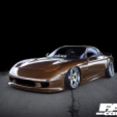 Front 3/4 of tuned Mazda RX-7 FD