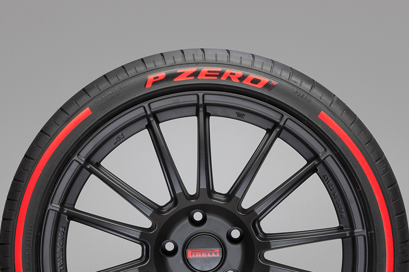 PIRELLI P ZERO COLOURED EDITION TYRES red