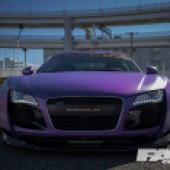 Garage Ill X Gecko Wide Arch Audi R8 purple