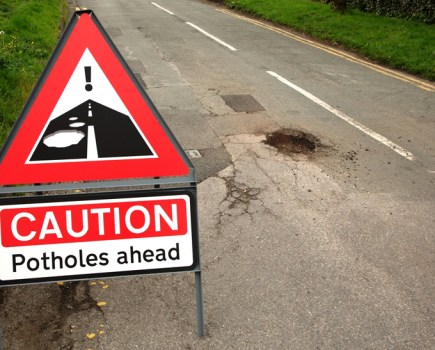 uk potholes road