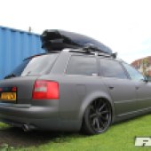 Audi A6 Thule Roof Box rear-shot
