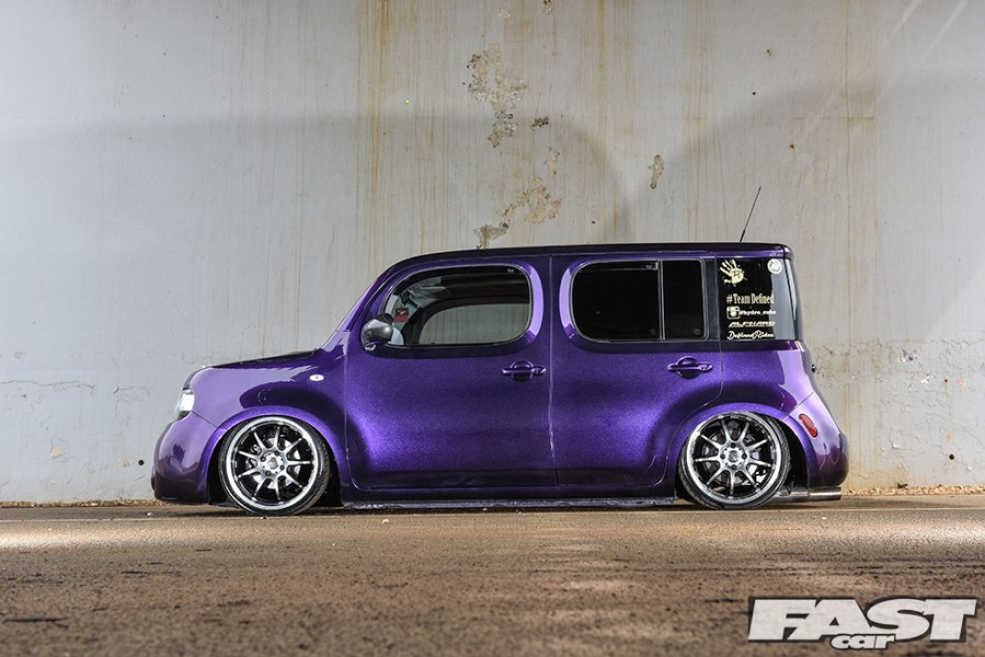 The side profile of a Modified Nissan Cube Z12