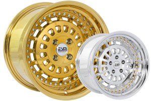 The ESM-015 rims finished in gold and silver.