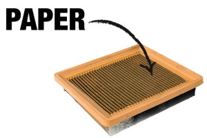This is what a paper air filter looks like.