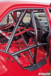 A bolt-in roll cage is a more common option.