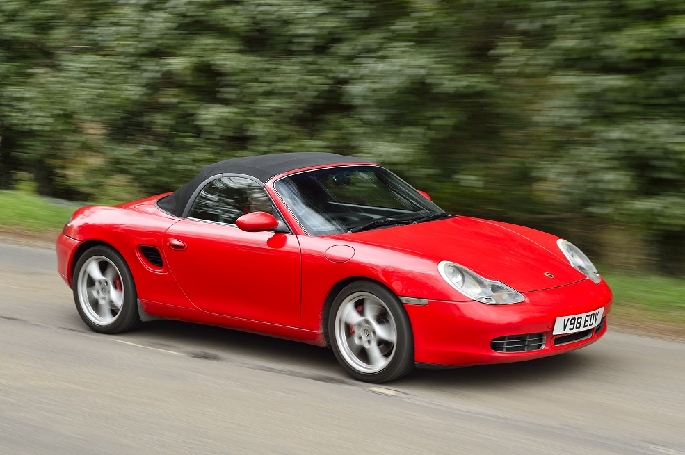 Porsche Boxster S driving shot