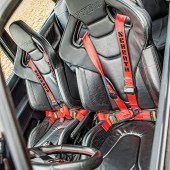 Recaro bucket seats in modified VW Mk2 Golf