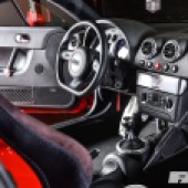 A view of the steering wheel inside an Audi TT Mk1