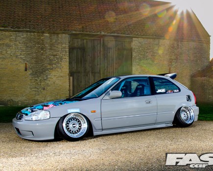 stanced honda civic ek