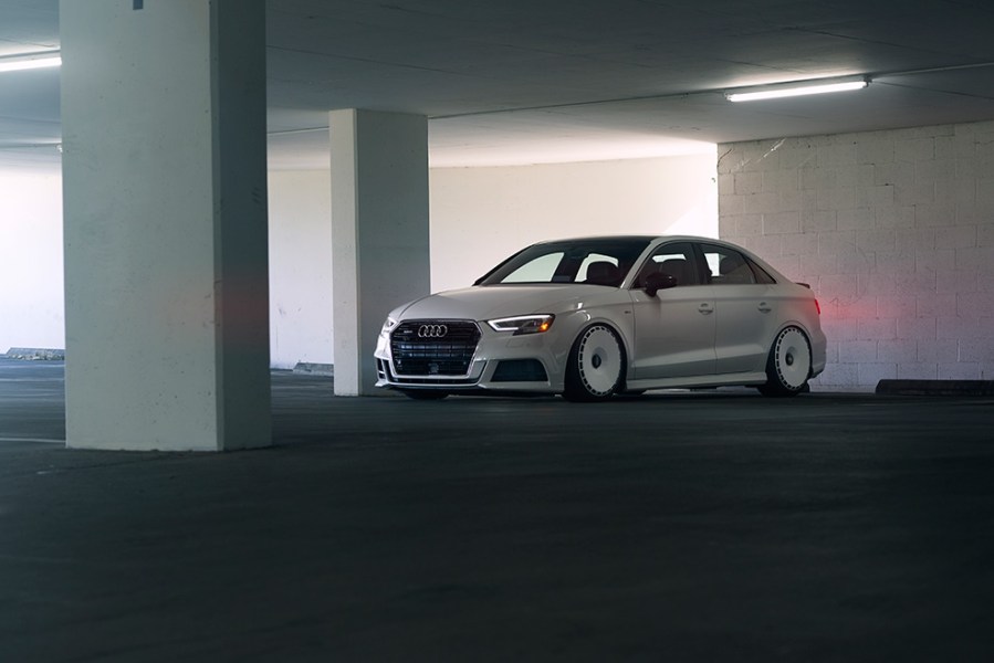 Audi with aerodiscs