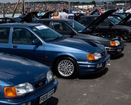 SIERRA SAPPHIRE COSWORTH 30TH ANNIVERSARY DISPLAY AT FORDFEST