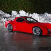 Red tuned RX-7