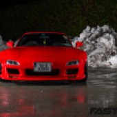Front on shot of F20C powered Mazda RX-7