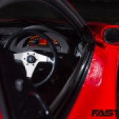 Aftermarket steering wheel on F20C powered Mazda RX-7