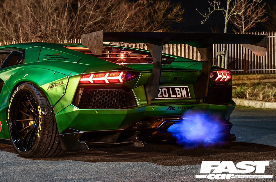 Pop and bang maps aventador exhaust