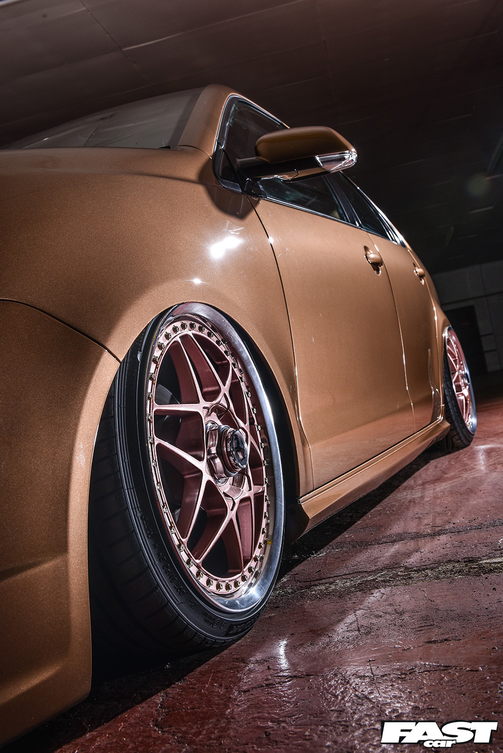 VW Polo 9n3 Bagged on Gold Rims Project Car by Tom 