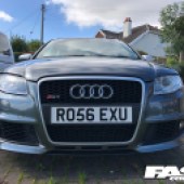 Audi RS4 B7 front number plates