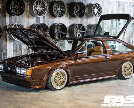 Bonnet and boot open on Modified vw scirocco Mk2