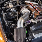 A view of the engine inside a Lexus Soarer Z30