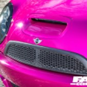 modified BMW Mini Cooper S pink