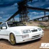 Ford Sierra RS Cosworth white profile