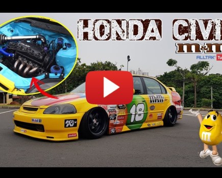 M&M NASCAR LIVERIED HONDA CIVIC EK