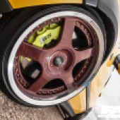 mk3 vw turbo golfs yellow wheels