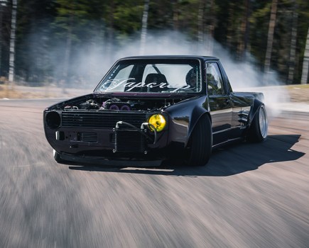 1JZ VW Caddy drifting
