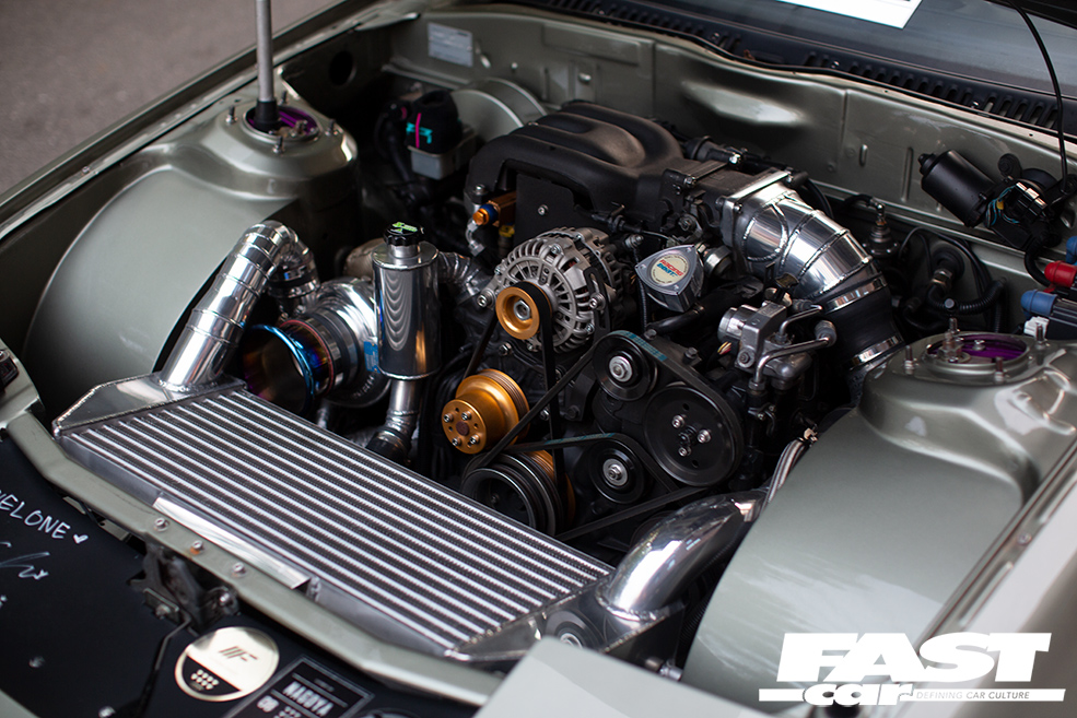 TUNED MAZDA RX-7 FC engine shot