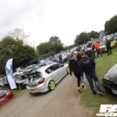 Silver car with neon rims at the Forge Action Day 2019