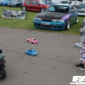 Remote control blue and pink model cars at the Forge Action Day 2019