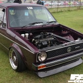 Burgandy VW G60 at the Forge Action Day 2019