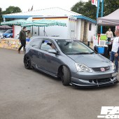 Dark grey Honda with 'Rival' sticker at the Forge Action Day 2019