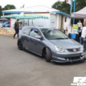 Dark grey Honda with 'Rival' sticker at the Forge Action Day 2019