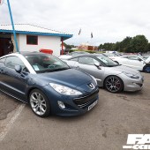 Dark blue and grey Peugeot at the Forge Action Day 2019