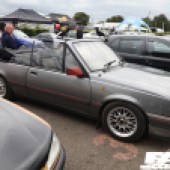 Grey convertible with a red stripe at the Forge Action Day 2019