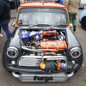 Front view of an orange and black at the Forge Action Day 2019