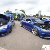 Matching blue Audi TT RS and VW at the Forge Action Day 2019