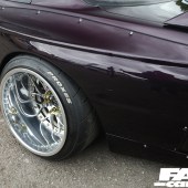 Silver and gold wheels on a Nissan Skyline at the Forge Action Day 2019