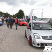 A silver Citroën spoiler C2 driving at the Forge Action Day 2019