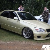 Gold Toyota Altezza at the Forge Action Day 2019