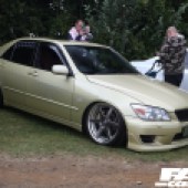 Gold Toyota Altezza at the Forge Action Day 2019