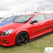 Bright red Vauxhall Astra at the Forge Action Day 2019